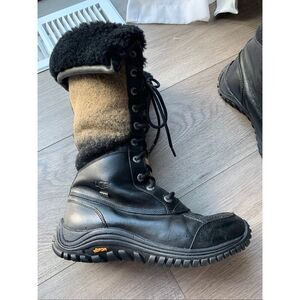 UGG Australia Adirondack Tall Black Brown Ombre size 7